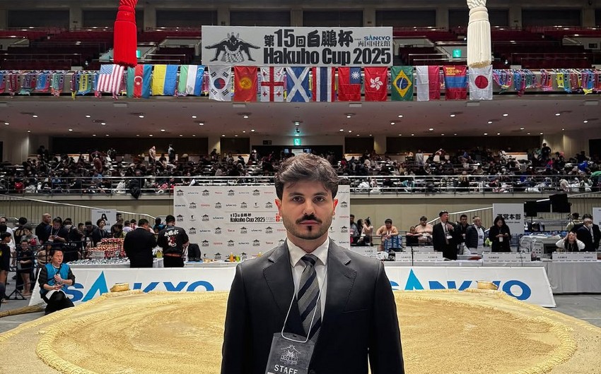 Ülvi Ağamirov Yaponiyada keçirilən sumo üzrə “Hakuho Cup 2025” turnirində ilk əcnəbi hakim olub