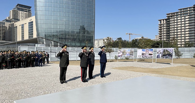 Azerbaijani Defense Ministry’s leadership visits Victory Park under construction