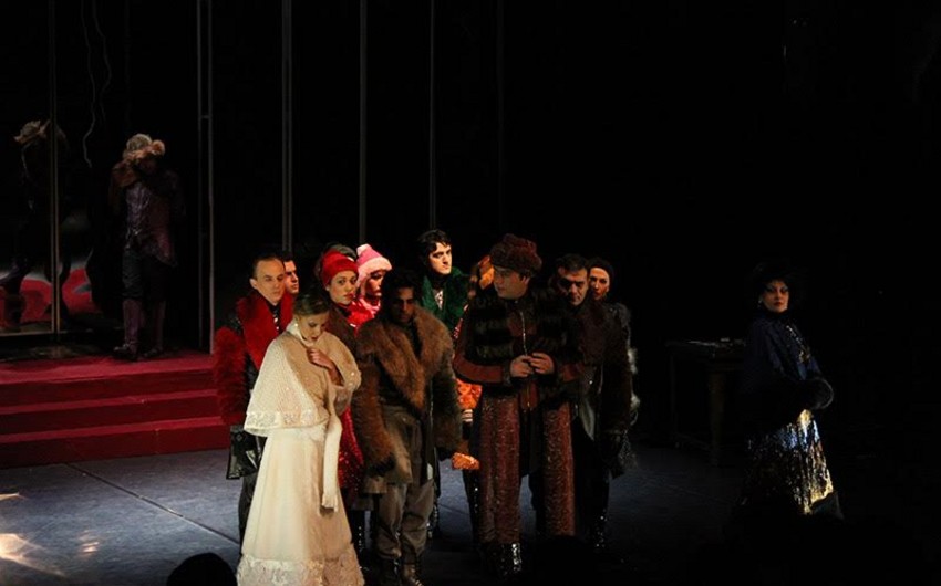 Səməd Vurğun adına Rus Dram Teatrı Sankt-Peterburqa Maskarad tamaşasını nümayiş etdirib