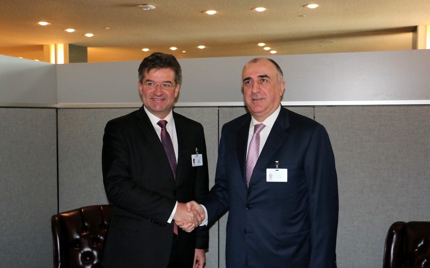 Elmar Mammadyarov discusses deepening partnership relations between Azerbaijan and EU with his counterparts