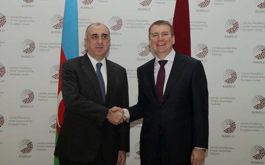 Azerbaijan and Latvia FMs discuss Nagorno-Karabakh conflict