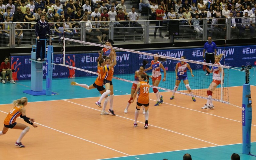 Состоялись очередные встречи на первенстве Европы по женскому волейболу