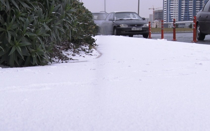 Радость от снега в Баку: Мы давно этого ждали - ВИДЕО