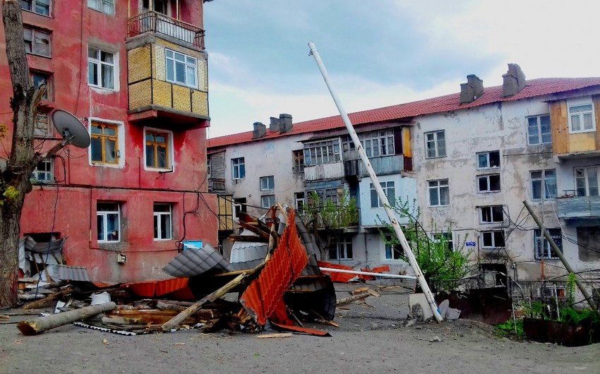ИВ Дашкесанского района распространила информацию в связи с последствиями сильного ветра