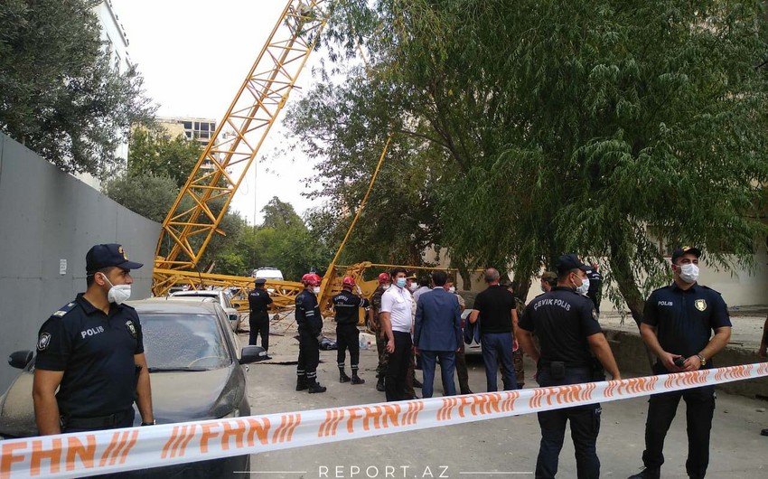 Baku crane collapse kills at least one person