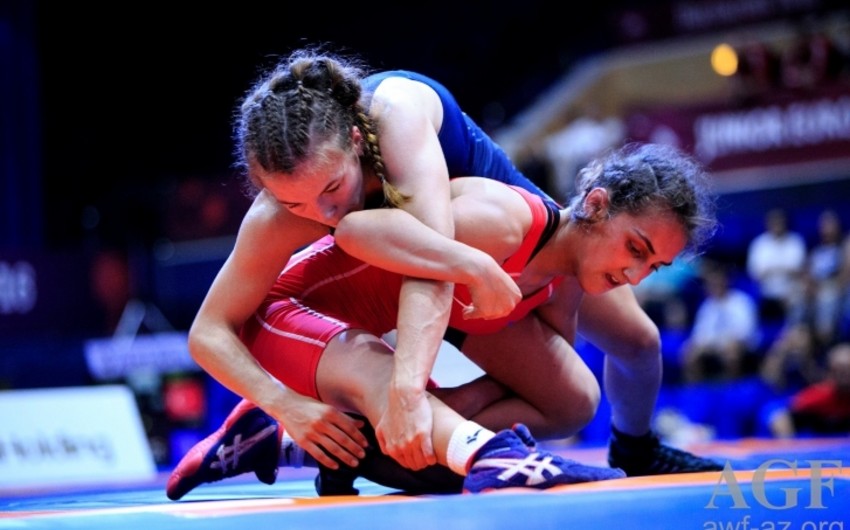 На чемпионате Европы женщины-борцы Азербайджана завоевали 1 серебряную, 1 бронзовую медаль