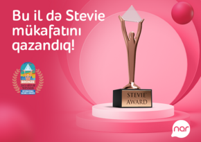 “Nar” “Stevie” mükafatına layiq görüldü