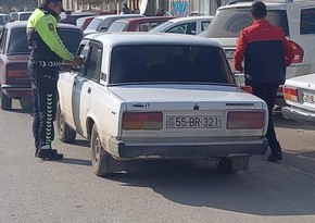 В Кюрдамире проведен очередной рейд против нарушающих правила водителей