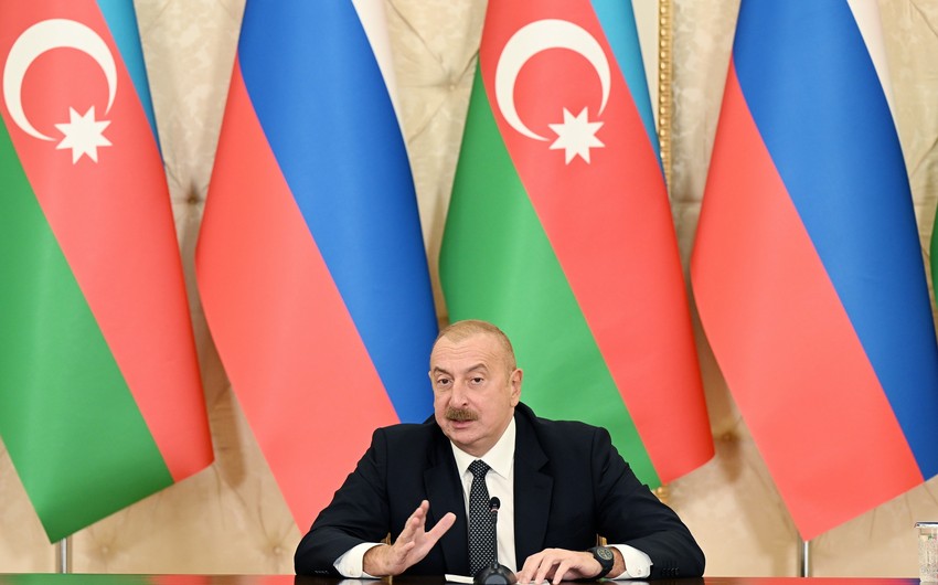 President Ilham Aliyev: Azerbaijan and Russia act as allies, friends, close partners, and neighbors