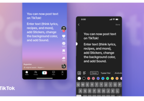 TikTok mətn postlarının yeni formatını təqdim edir