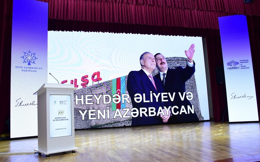 “Heydər Əliyev və Yeni Azərbaycan” mövzusunda konfrans keçirilib
