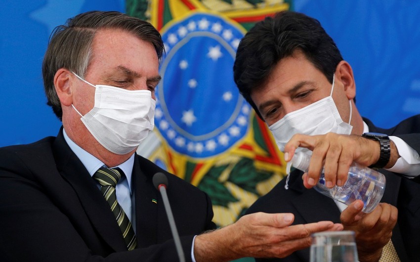 Braziliyada koronavirus xəstələrinin sayı 61,8 mini ötdü