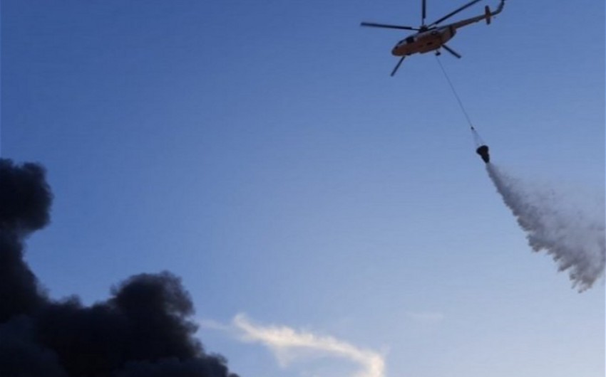 Пожар в горно-лесистой местности в Хызы потушен