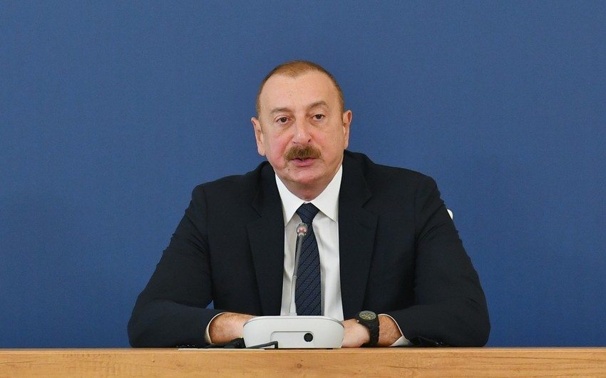 Azerbaijani President: 'We have such a huge challenge and task in front of us - reconstruction of Karabakh and Eastern Zangazur'