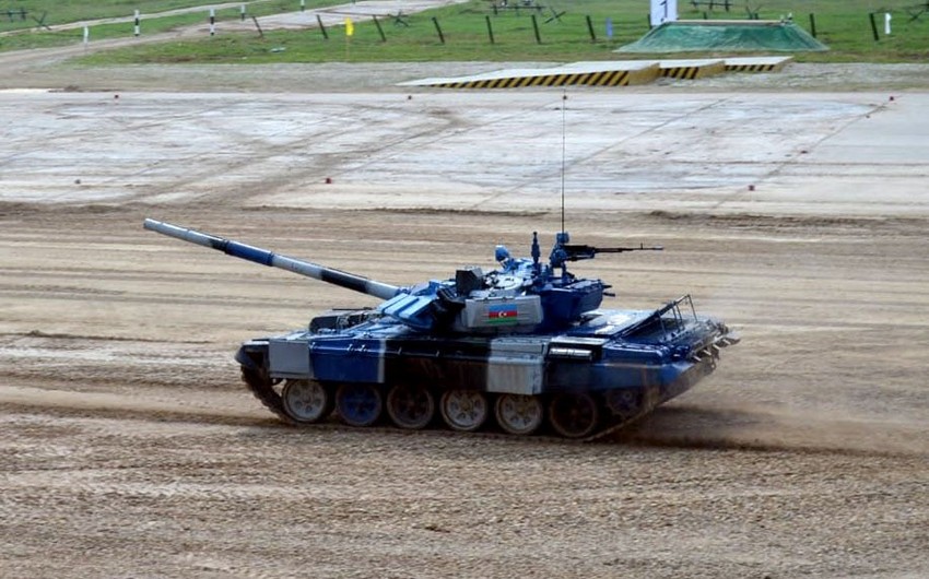 Azərbaycan tankçıları Tank biatlonu müsabiqəsində öz qruplarında birinci olublar
