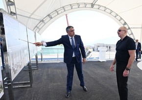 Ильхам Алиев заложил фундамент Конгресс-центра в Ханкенди