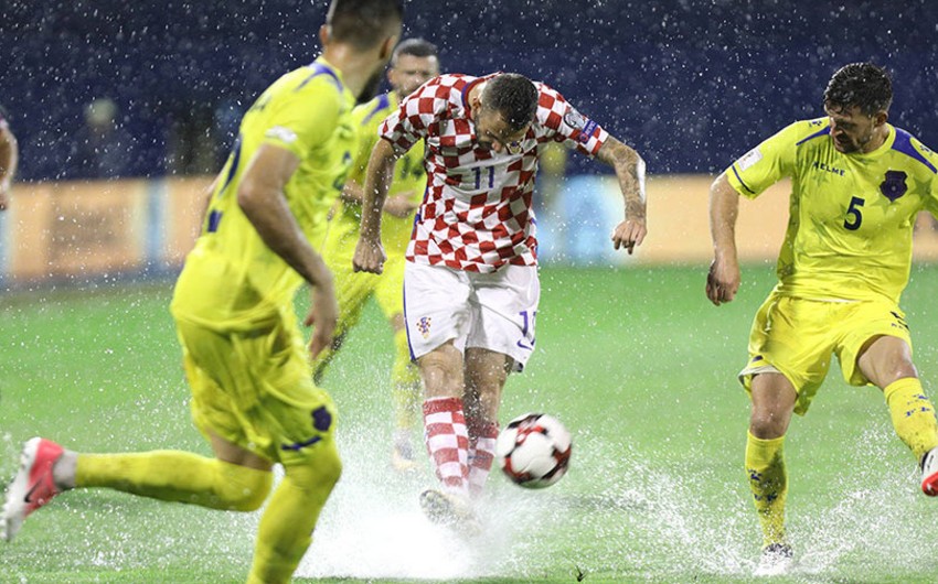ЧМ-2018: Хорватия минимально обыграла Косово в перенесённом матче - ВИДЕО