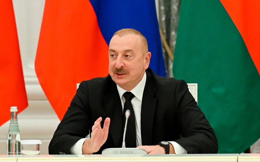 President Ilham Aliyev: Vladimir Putin and Heydar Aliyev laid foundation for friendly and neighborly relations between Azerbaijan and Russia