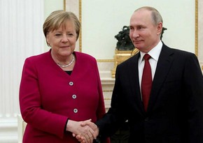 Moskvada Putin və Merkel arasında danışıqlar başlayıb 