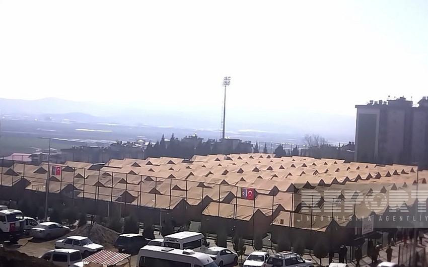 Azerbaijani rescuers set tent camp in Kahramanmaras
