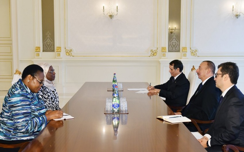 Президент Азербайджана принял комиссара по политическим вопросам Африканского Союза