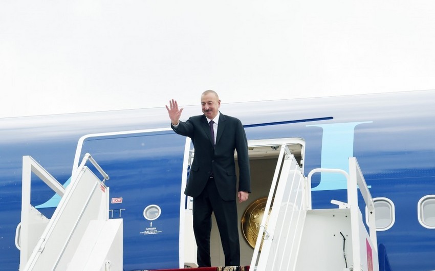 President Ilham Aliyev wraps up his visit to Russia