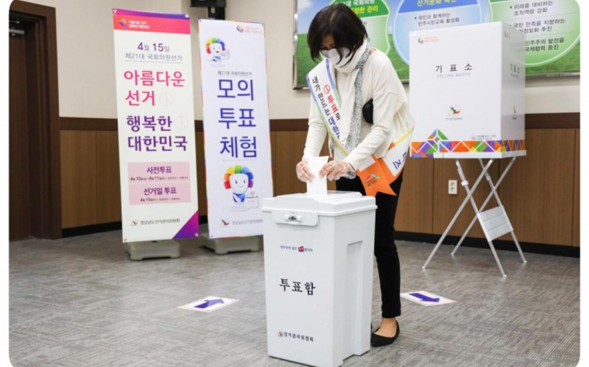 KİV: Cənubi Koreyada ana müxalifət partiyası parlamentdə səs çoxluğu əldə edib