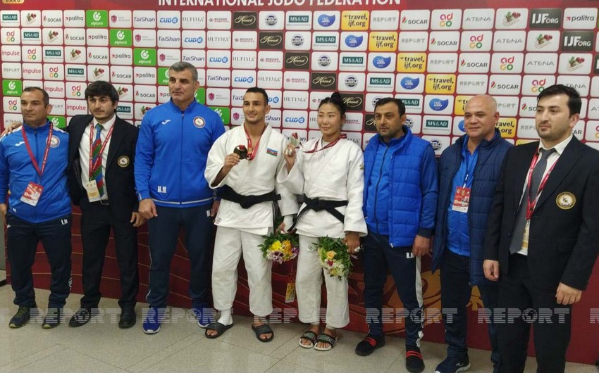 Böyük Dəbilqə: Azərbaycan cüdoçuları ilk gündə 3 medal qazanıb
