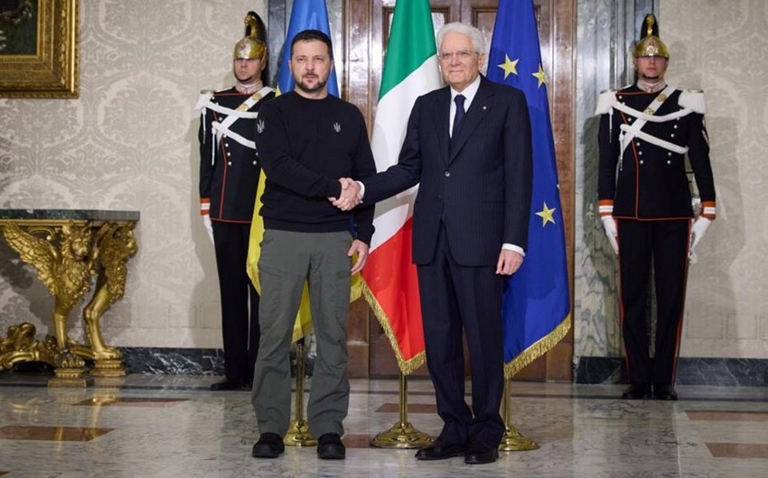 Volodymyr Zelenskyy meets Italian President Sergio Mattarella