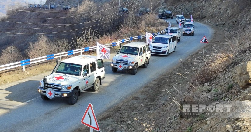 14 vehicles belonging to ICRC pass unhindered on Khankandi-Lachin road