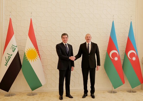 Нечирван Барзани поблагодарил президента Азербайджана за теплый прием в Баку