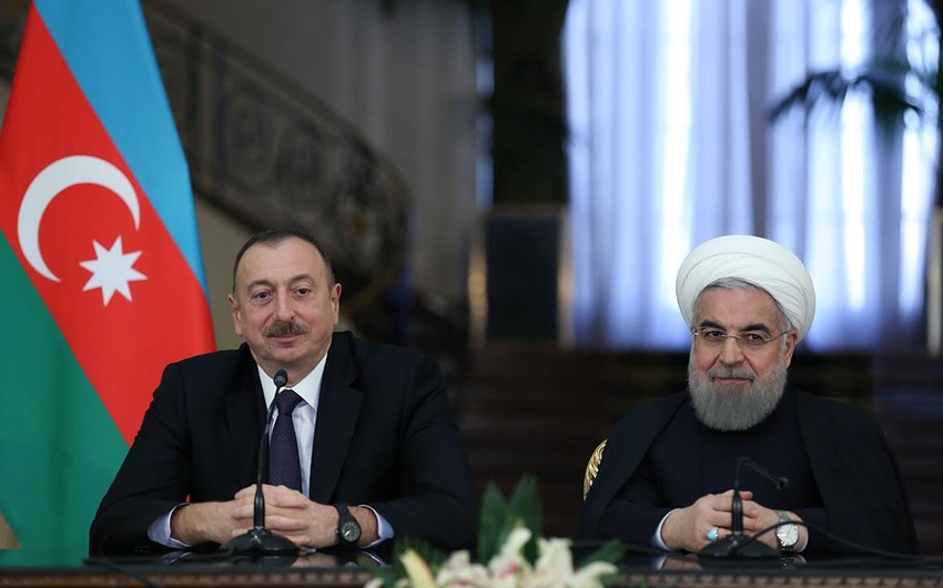 Prezident Ruhani: Görüşlərin və danışıqların hər birində İranla Azərbaycan arasında əlaqələrin inkişafının şahidi olmuşuq