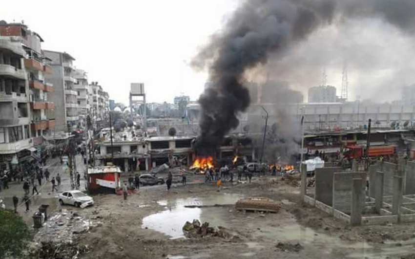 Suriyanın qərbində güclü partlayış olub, 25 nəfər ölüb