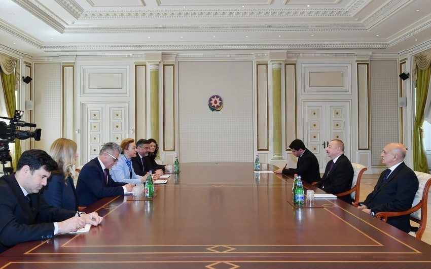 President Ilham Aliyev received delegation led by Croatian deputy prime minister