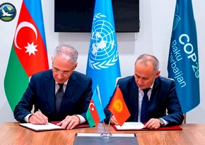 Baku, Bishkek sign protocol on implementation of memo in environmental protection