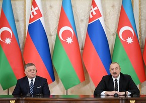 Президент Азербайджана и премьер-министр Словакии выступили с заявлениями для прессы