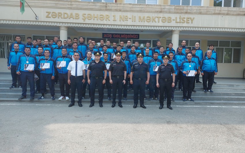 Zərdabda polislər arasında Heydər Əliyevin 100 illik yubileyinə həsr olunmuş yarış keçirilib