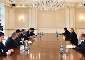 President Ilham Aliyev receives Italian delegation