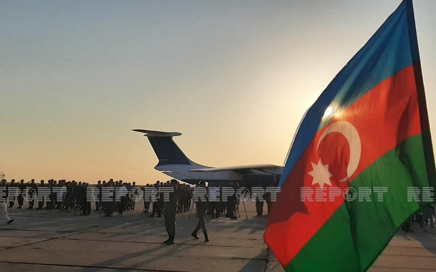 Азербайджанские миротворцы вернулись на родину