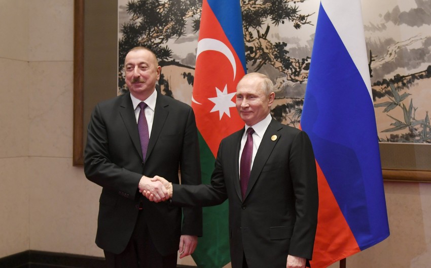 President Ilham Aliyev met with Russian President Vladimir Putin in Beijing