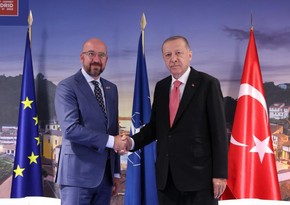Türkiyə Prezidenti Avropa İttifaqı Şurasının rəhbəri ilə görüşüb