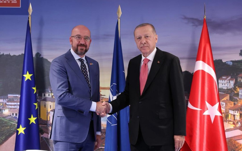 Президент Турции встретился с главой Европейского совета