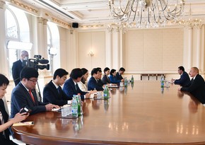 President Ilham Aliyev receives delegation led by Speaker of Republic of Korea National Assembly