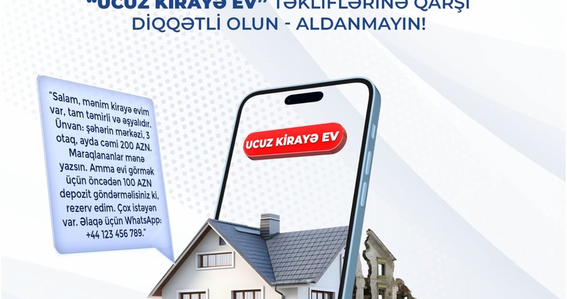 DİN saxta kirayə ev elanları ilə bağlı vətəndaşlara müraciət edib