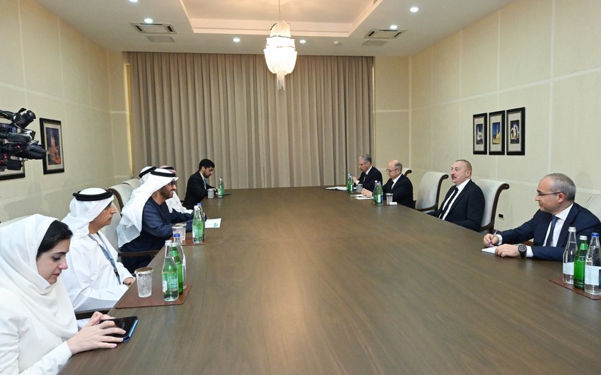 Ilham Aliyev receives UAE Minister of Industry and Advanced Technology