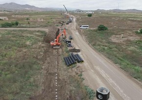 Construction work on sewer collector in Azerbaijan's Zangilan 83% complete