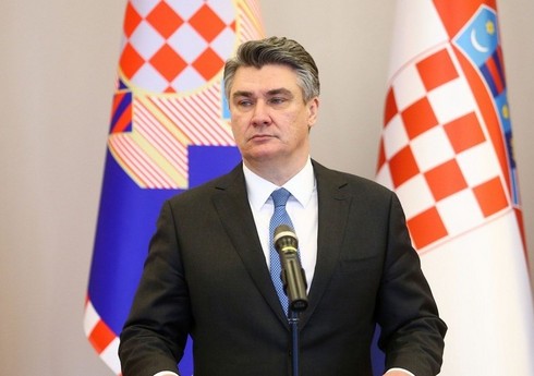 Президент Хорватии поздравил президента Азербайджана