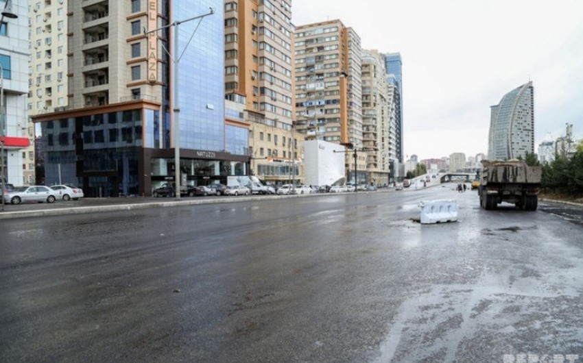 Работы на проспекте Бабека в Баку будут завершены к 10 декабря