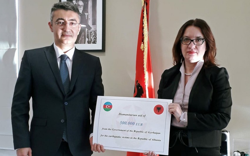 Albania receives humanitarian aid from Azerbaijan