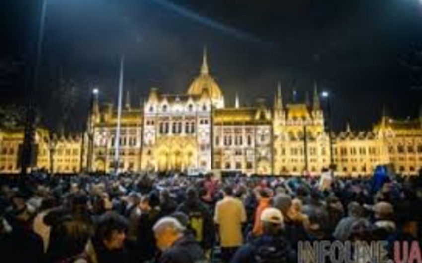 В Будапеште прошла проевропейская акция протеста
